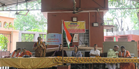 Independence Day food distribution at Siddheshwar Mandir, Malviya Nagar, Jaipur