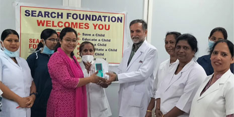 Donated  infusion pumps, JK Lone Hospital, JLN Marg Jaipur