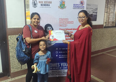 Search Foundation and Nav Jeevan Kendra Organise Successful Blood Donation Camp at St. Xavier’s School, Nevta