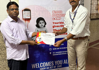 Search Foundation and Nav Jeevan Kendra Organise Successful Blood Donation Camp at St. Xavier’s School, Nevta