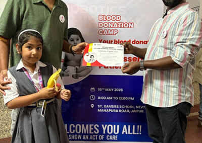 Search Foundation and Nav Jeevan Kendra Organise Successful Blood Donation Camp at St. Xavier’s School, Nevta